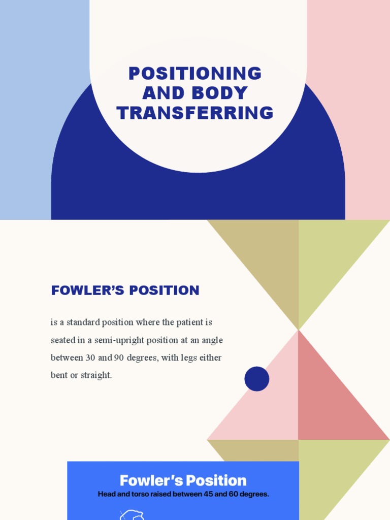 Medical Body Positioning Techniques | PDF | Science & Mathematics