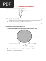 Checkpoint Revision Sheet (1) : 1 The Diagram Shows The Human Excretory (Renal) System