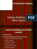 Design of Production System: Factory Building and Plant Layout