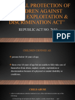 Special Protection of Children Against Abuse, Exploitation & Discrimination Act
