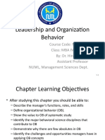 Leadership and Organization Behavior