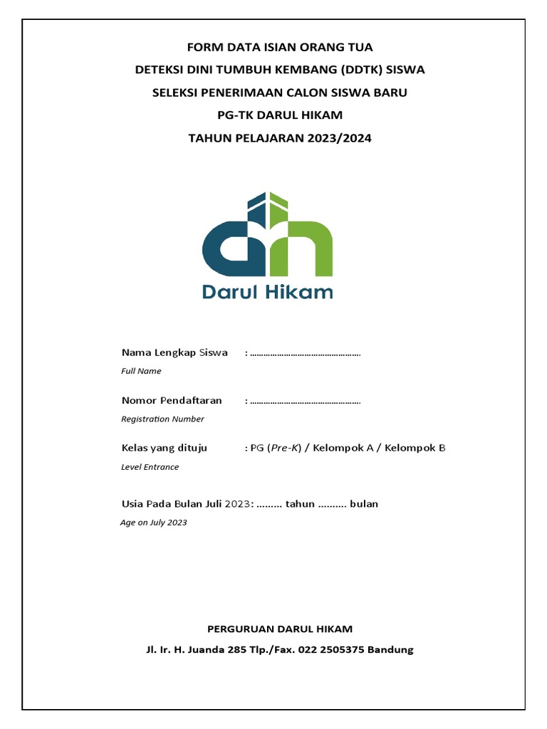 2023 2024 Form Ddtk Tk Pdf