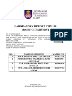 Laboratory Report CHM138 6