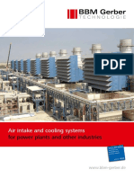 Air intake and cooling systems optimize power plant performance