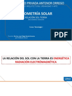 Retroalimentación - Geometría Solar