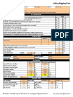 Lifting Rigging Plan Summary