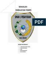 Makalah Pembuatan Tempe: Nama Kelompok