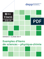 Exemples D'items de Sciences - Physique-Chimie
