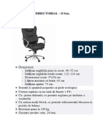 Specificatii Mobilier