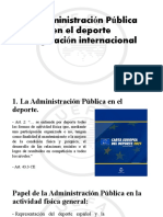 La Administraci N P Blica Ó Ú en El Deporte Regulaci N Internacional Ó