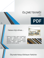 Ölçme Tekniği - Hafta 3