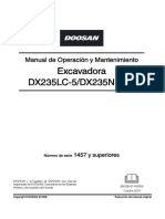 Excavadora DX235LC-5/DX235NLC-5: Manual de Operación y Mantenimiento