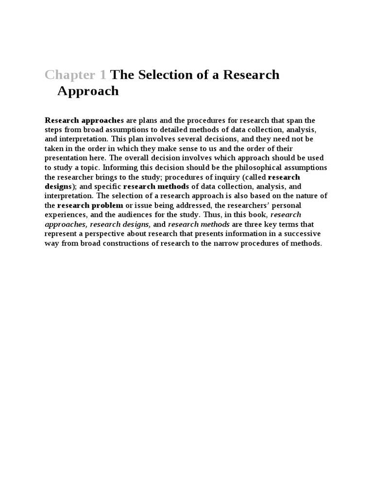 Choosing Research Approaches Explained | PDF | Quantitative Research ...