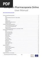 European Pharmacopoeia Online: User Manual