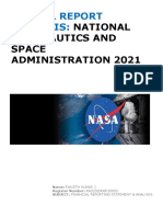 National Aeronautics and Space Administration 2021: Annual Report Analysis