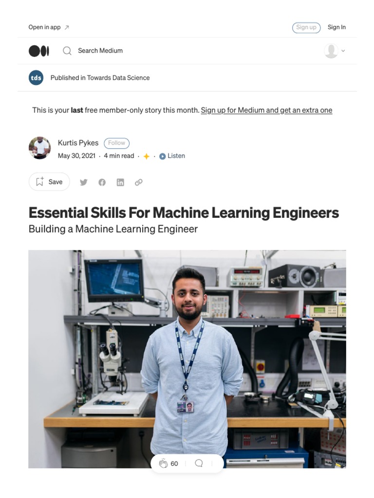 Essential Skills For Machine Learning Engineers by Kurtis Pykes