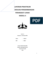 Laporan Praktikum Metodologi Pengembangan Perangkat Lunak Modul 4