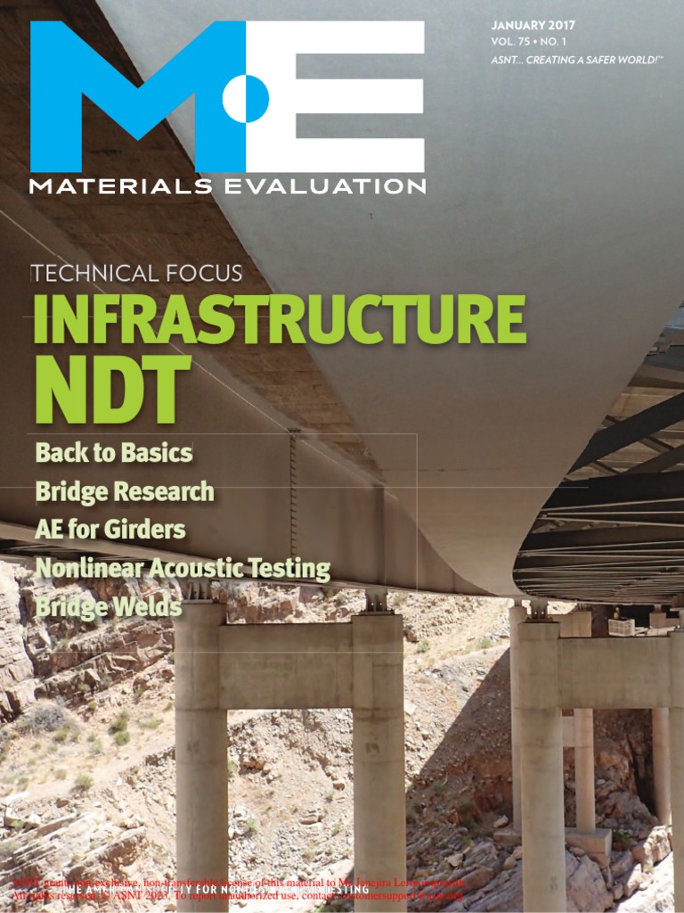 2017 01JanME | PDF | Nondestructive Testing | Bridge