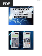 Calculator Techniques