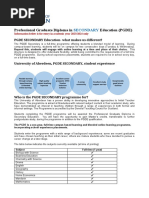 UJ PGCE 2024 Information Booklet | PDF | Academic Degree | Pedagogy