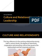 Culture and Relationshiop Leadership