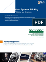 Lecture 1 - Fundamentals of Systems Thinking