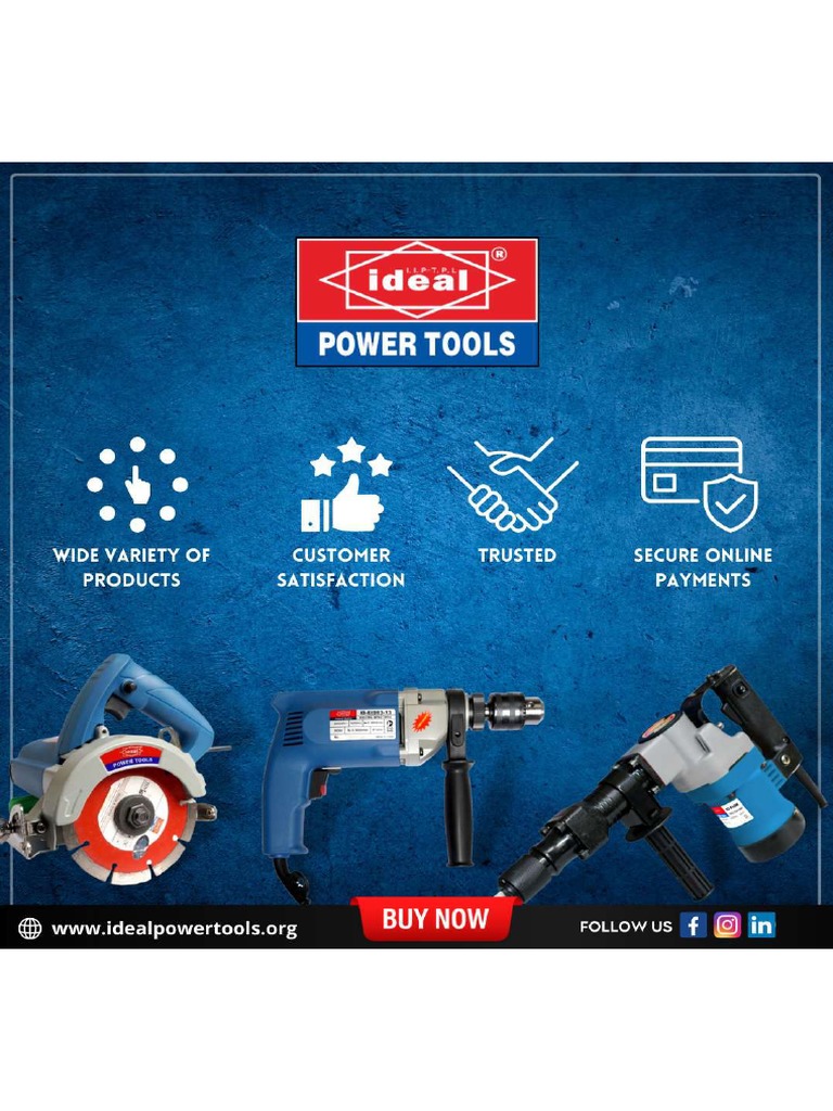 Wide Range of Tools and Equipment at Ideal Power Tools PDF
