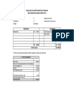 Simulação completa de salário de doméstica