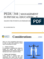 PEDU 344 - : Management in Physical Education - Ii