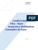 Confort Habitation Flex - Start Assurance Habitation Garanties de Base