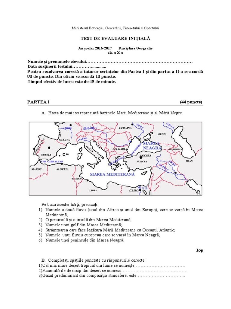 Test Initial Final Cls 10 | PDF