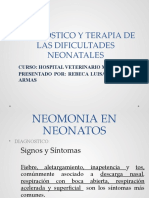 Diagnostico Y Terapia de Las Dificultades Neonatales