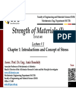 Strength of Materials (I) : Chapter 1: Introductions and Concept of Stress