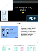 DA Unit 3 T Test (Class
