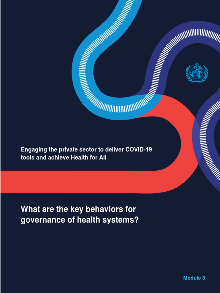Governance Behaviors for Health Systems | PDF | Governance | Health System