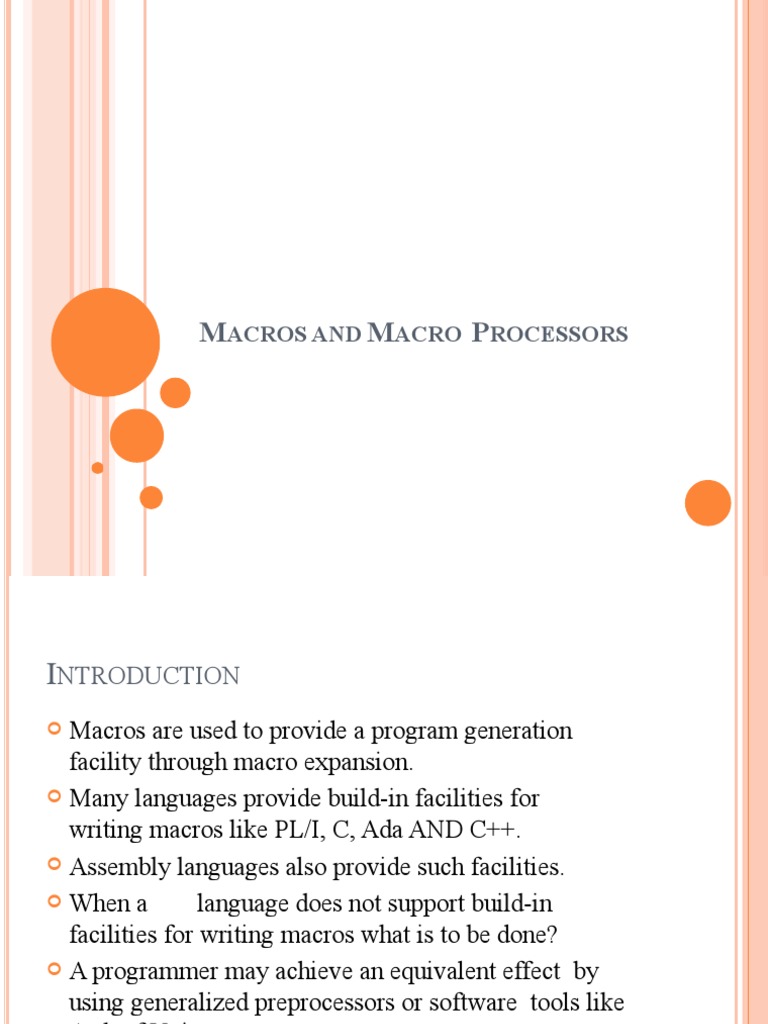 Understanding Macro Definitions and Expansion | PDF | Assembly Language ...