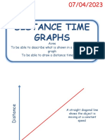 Distance Time Graphs Lesson