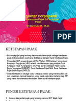 Pengantar Perpajakan: Sesi 5 - Ketetapan Pajak & Penagihan Pajak Siti Hartinah, SE., M.Ak
