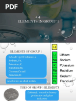 4.4 Elements in Group 1