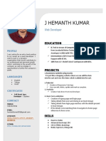 Resume Hemanthkumar