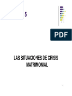 Lección 5: Las Situaciones de Crisis Matrimonial