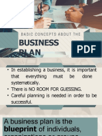 Basic Concepts About The Business Plan