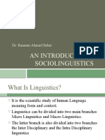 An Introduction To Sociolinguistics: Dr. Raneem Ahmed Saber