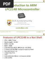 Introduction To ARM LPC2148 Microcontroller: Dr.R.Sundaramurthy