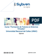 Curso "Formación de Tutores en Entornos Virtuales " Universidad Nacional Del Callao (UNAC)