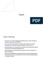 Static Hashing and Dynamic Hashing Techniques