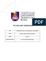 FST 559 Unit Operation