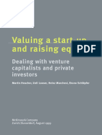 McKinsey - Valuing A Startup and Raising Equity, Dealing With Venture Capitalists & Investors (1999) - GOOD