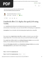 Databricks DBX CLI - Deploy The Spark JAR Using YAML - by Ganesh Chandrasekaran - Medium