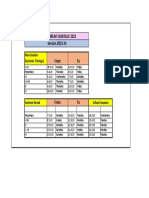 Summer Break Schedule 2023 Session 2023-24
